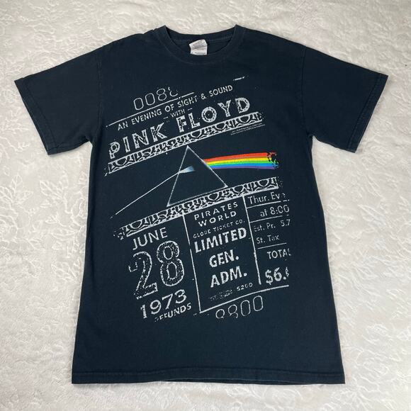 🔥Vintage Pink Floyd “An Evening Of Sight & Sound” 2011 Black Graphic Shirt S - Picture 1 of 11